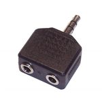 2 X 3.5mm Jacks to 1 X 3.5mm Plug Adapter